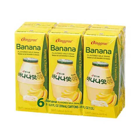 Binggrae Banana Flavored Milk Drink - 6pk 200ml