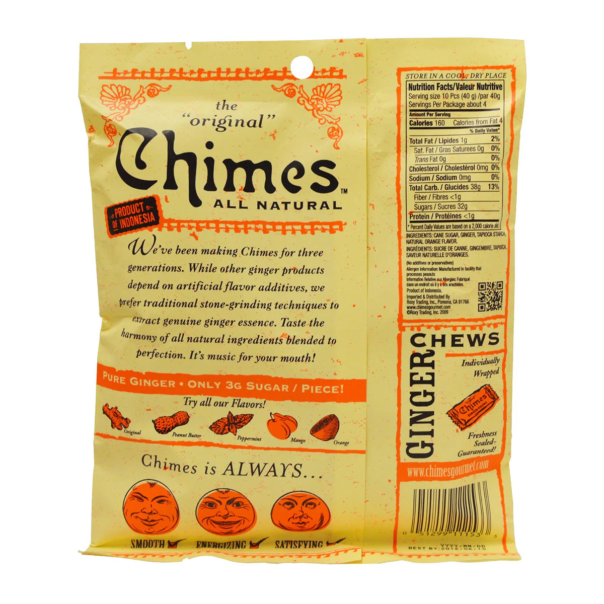 Chimes Orange Ginger Chews - 5oz