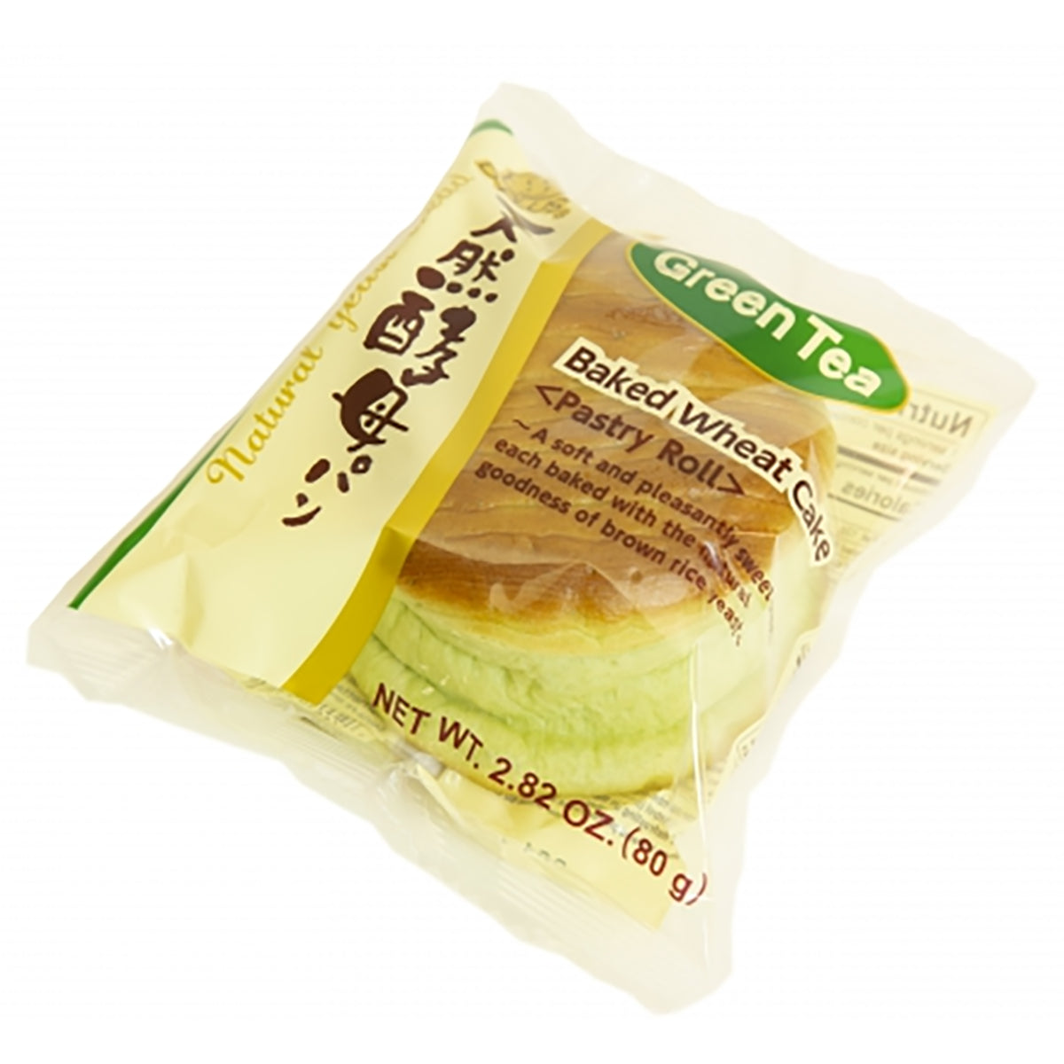 D-Plus Baked Wheat Cake Green Tea - 2.82oz