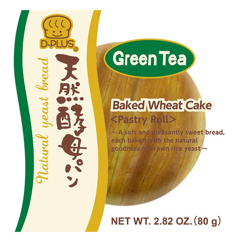 D-Plus Baked Wheat Cake Green Tea - 2.82oz