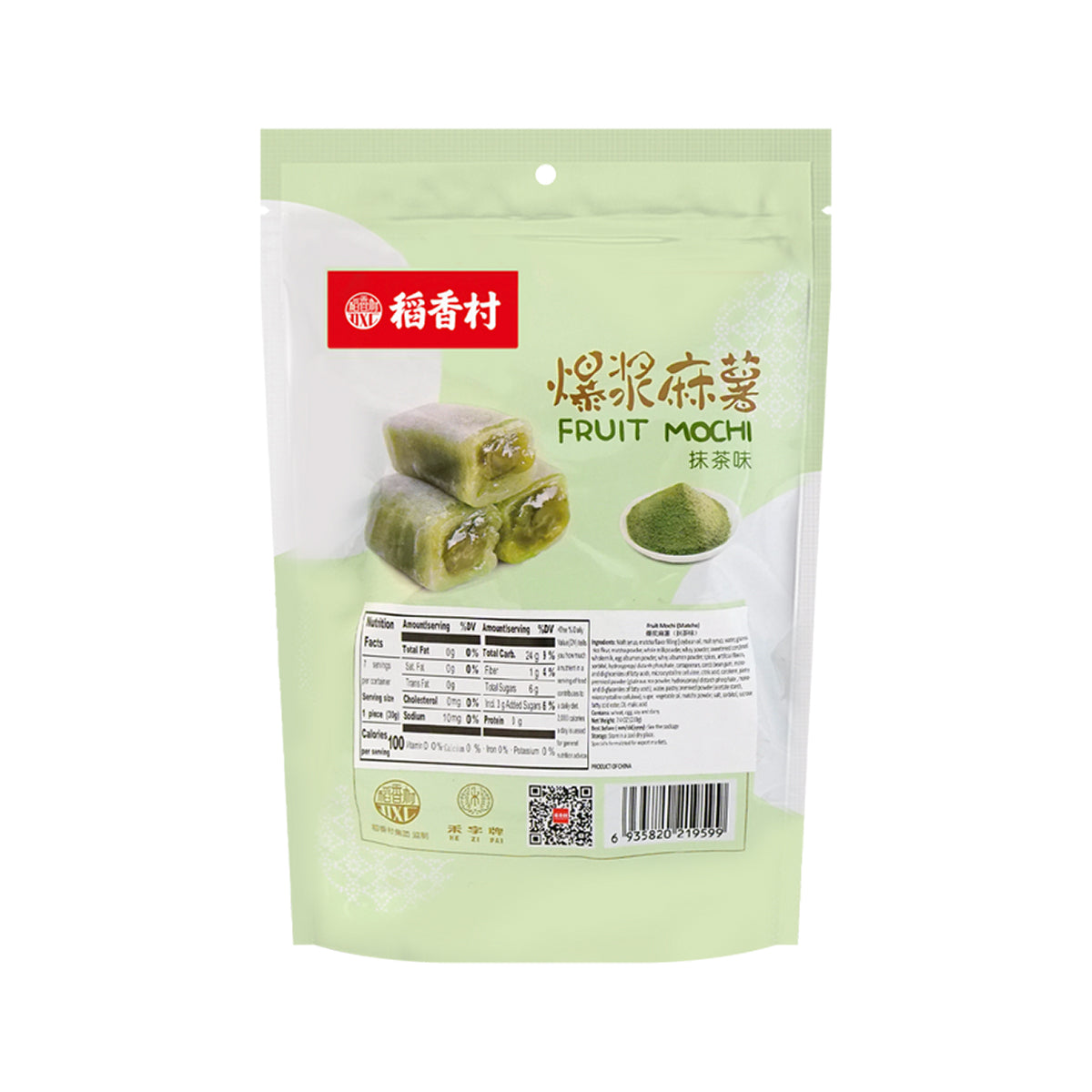 Dao Xiang Cun Fruit Mochi Matcha Flavor - 210g