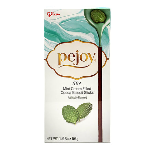 Glico Pejoy Mint Cream Filled Cocoa Biscuit Sticks - 1.98oz