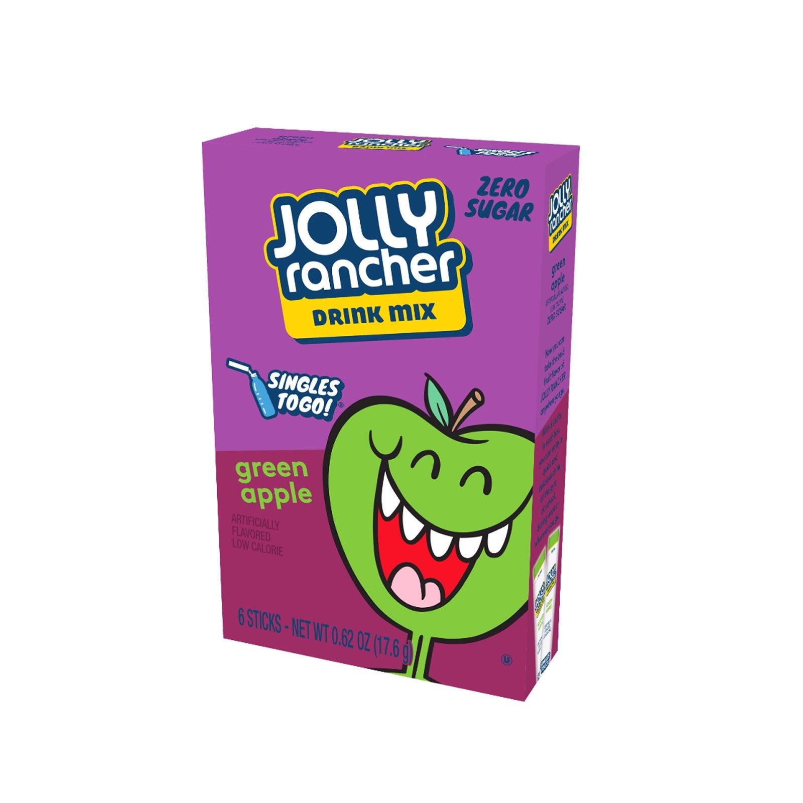 Jolly Rancher Singles To Go Powdered Drink Mix - Green Apple - 6ct