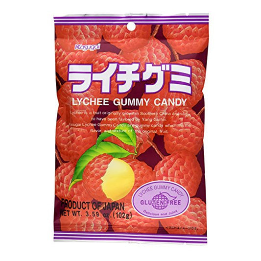 Kasugai Lychee Gummy Candy - 102g