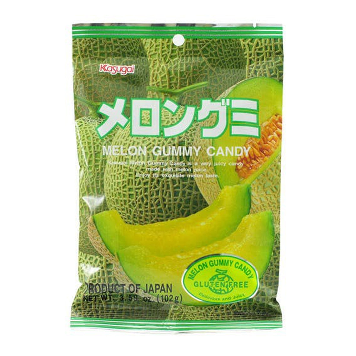 Kasugai Melon Gummy Candy - 107g