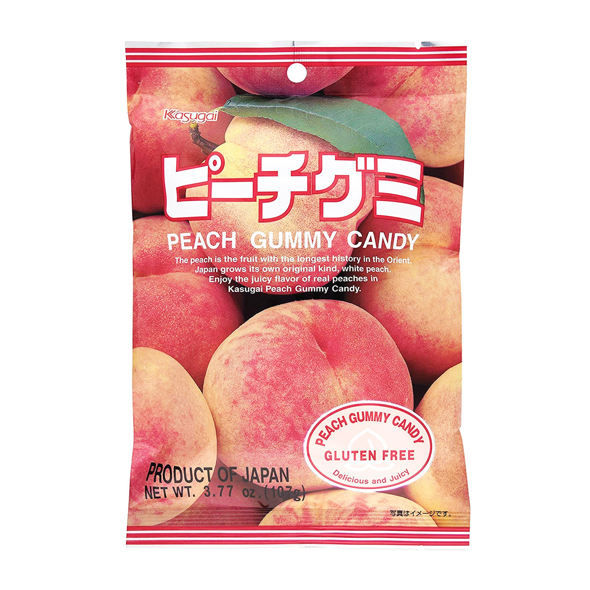 Kasugai Peach Gummy Candy - 107g