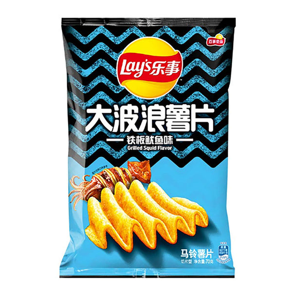 Lay's Wave Chips Grilled Squid Flavor - 70g