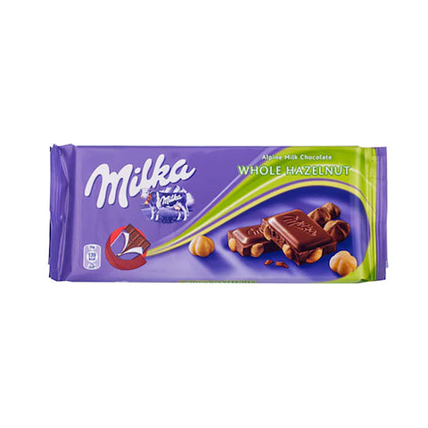 Milka Milk Chocolate with Whole Hazelnuts - 3.5oz