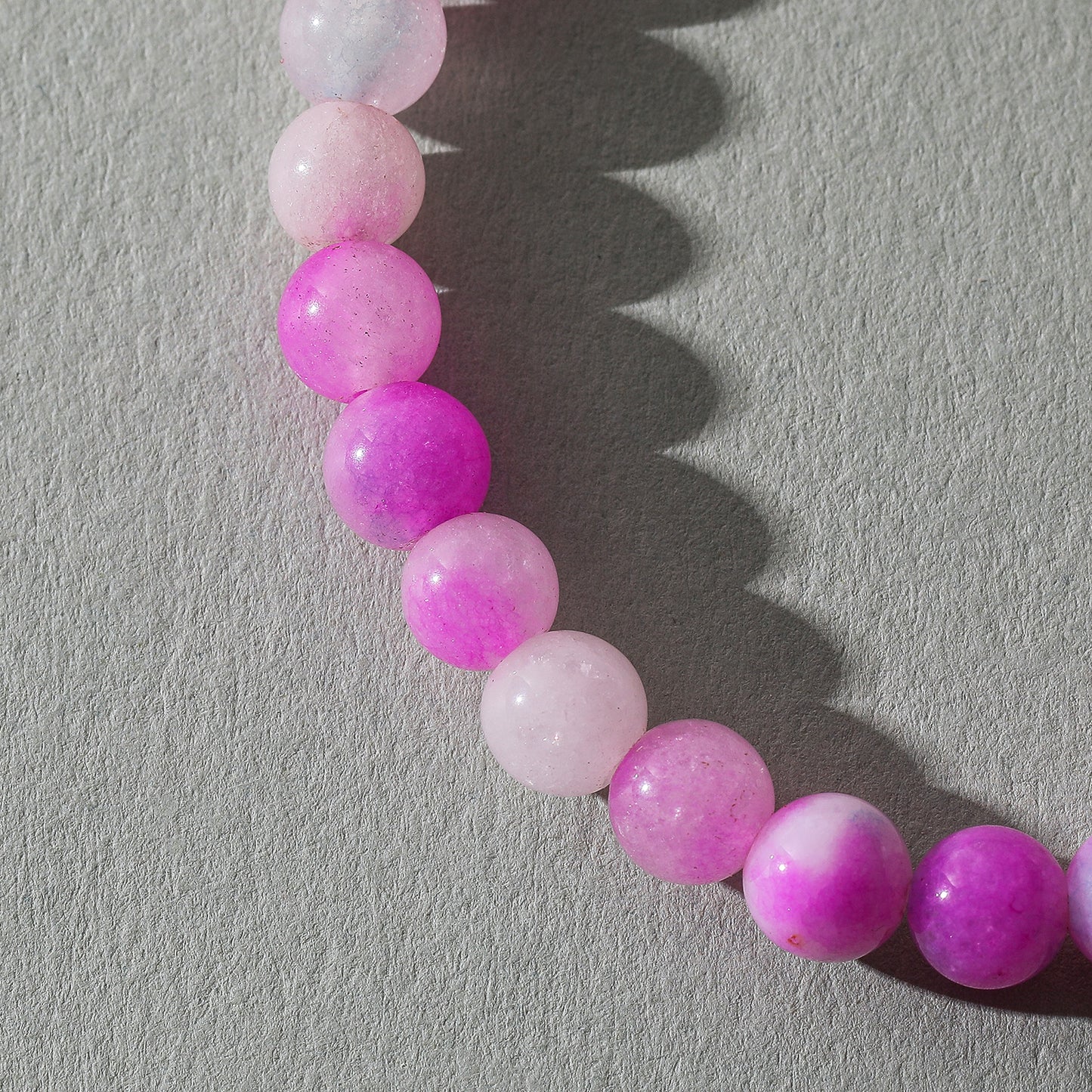 Assorted Genuine Tie-Dye Stone Beaded Bracelet