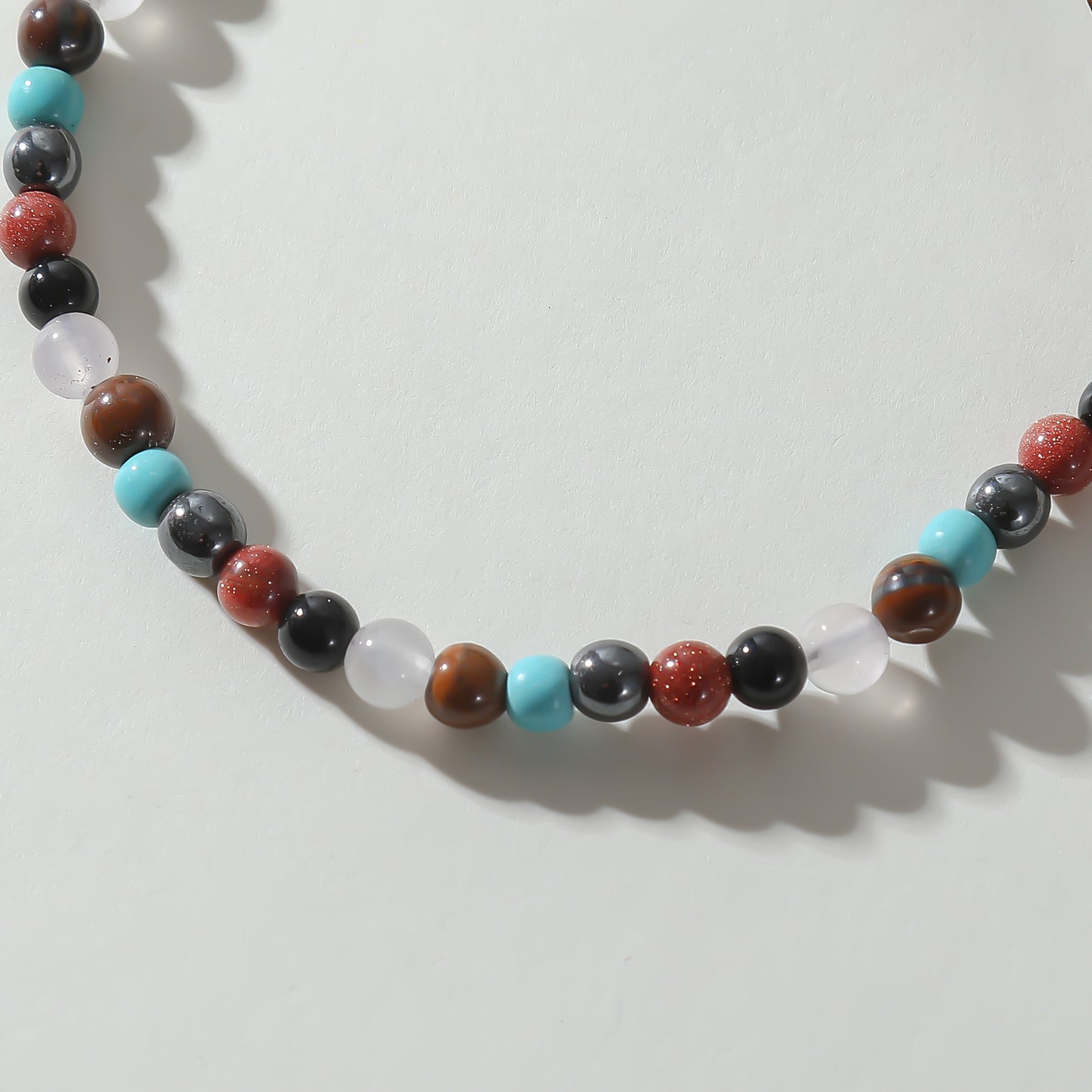 Adjustable Mini Genuine Stone Bead Bracelet - Handmade String Jewelry with Obsidian, Carnelian, Turquoise & More, Unique Gift for Women