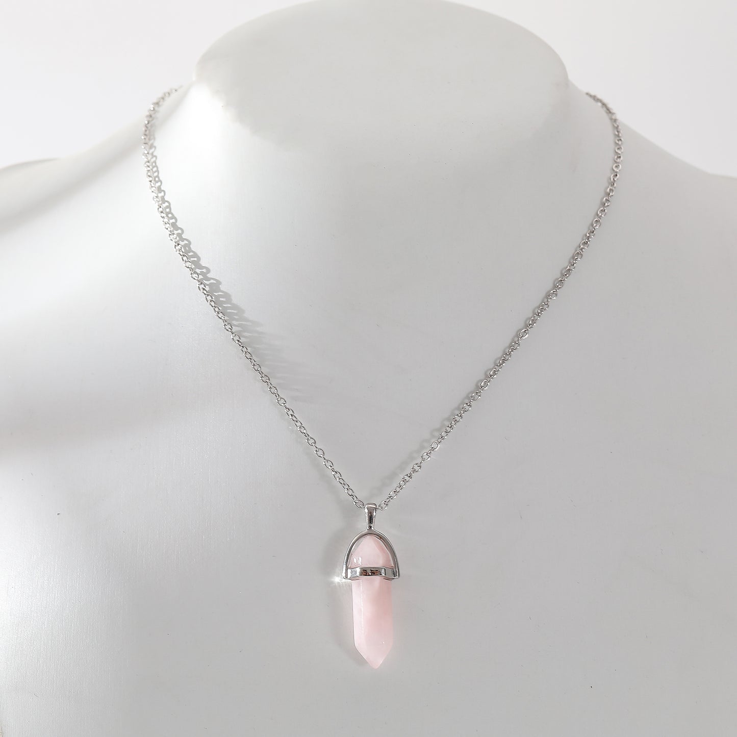 Assorted Crystal Point Necklaces - Purple, Pink, and Clear Quartz in Sterling Silver - Energy & Style