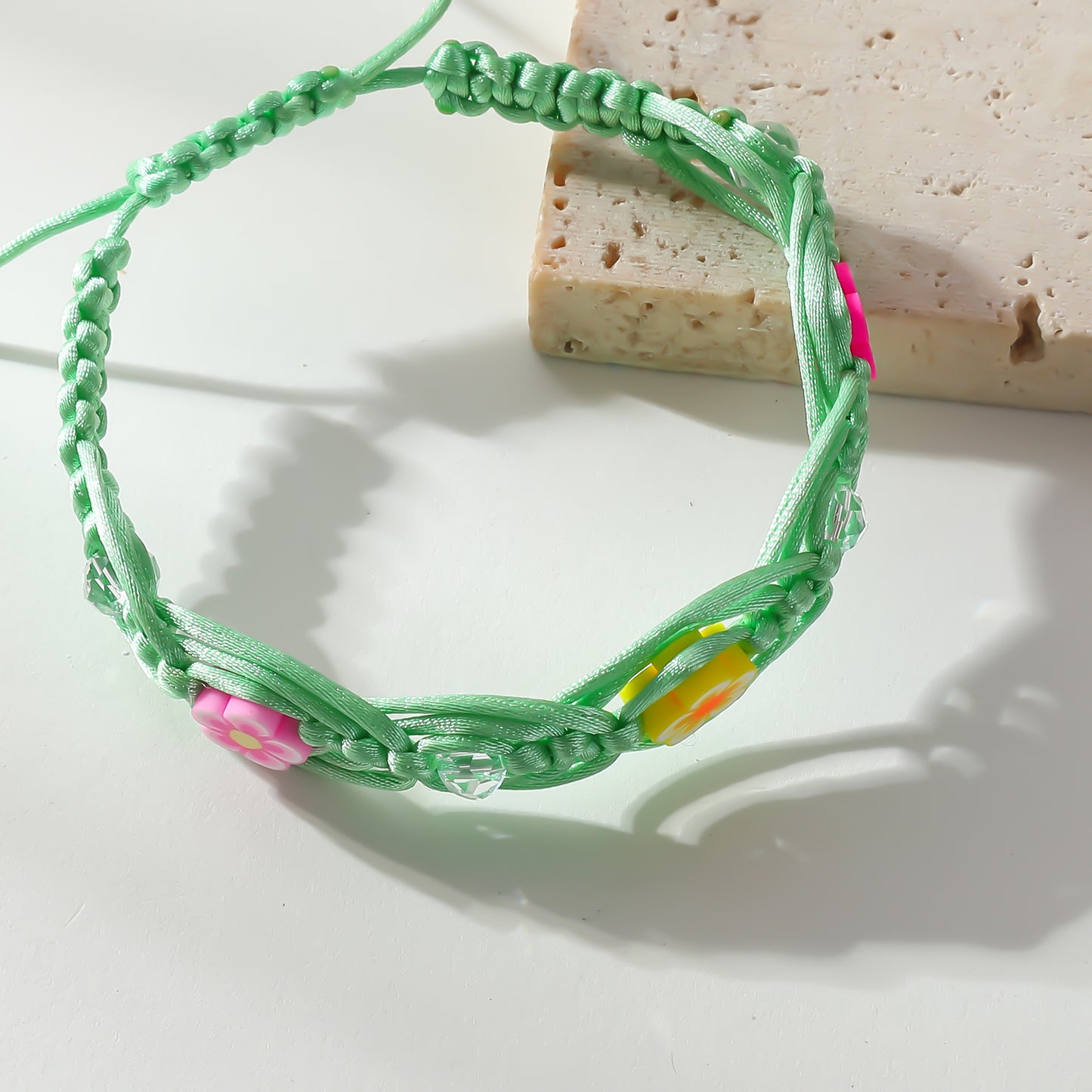 Handwoven Fimo Flower Bracelets - Vibrant & Stylish Jewelry for Women and Girls - Perfect for Everyday Wear and Thoughtful Gifts