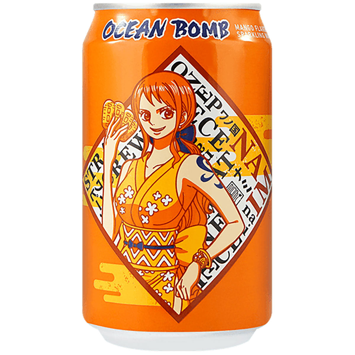 Ocean Bomb Sparkling Water One Piece Mango (Nami) - 330ml