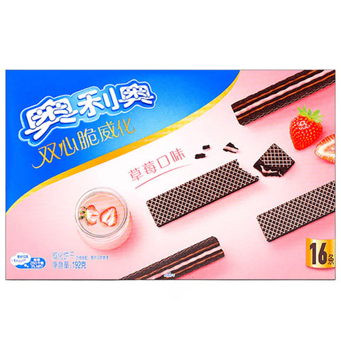 Oreo Strawberry Flavor Wafers - 192g