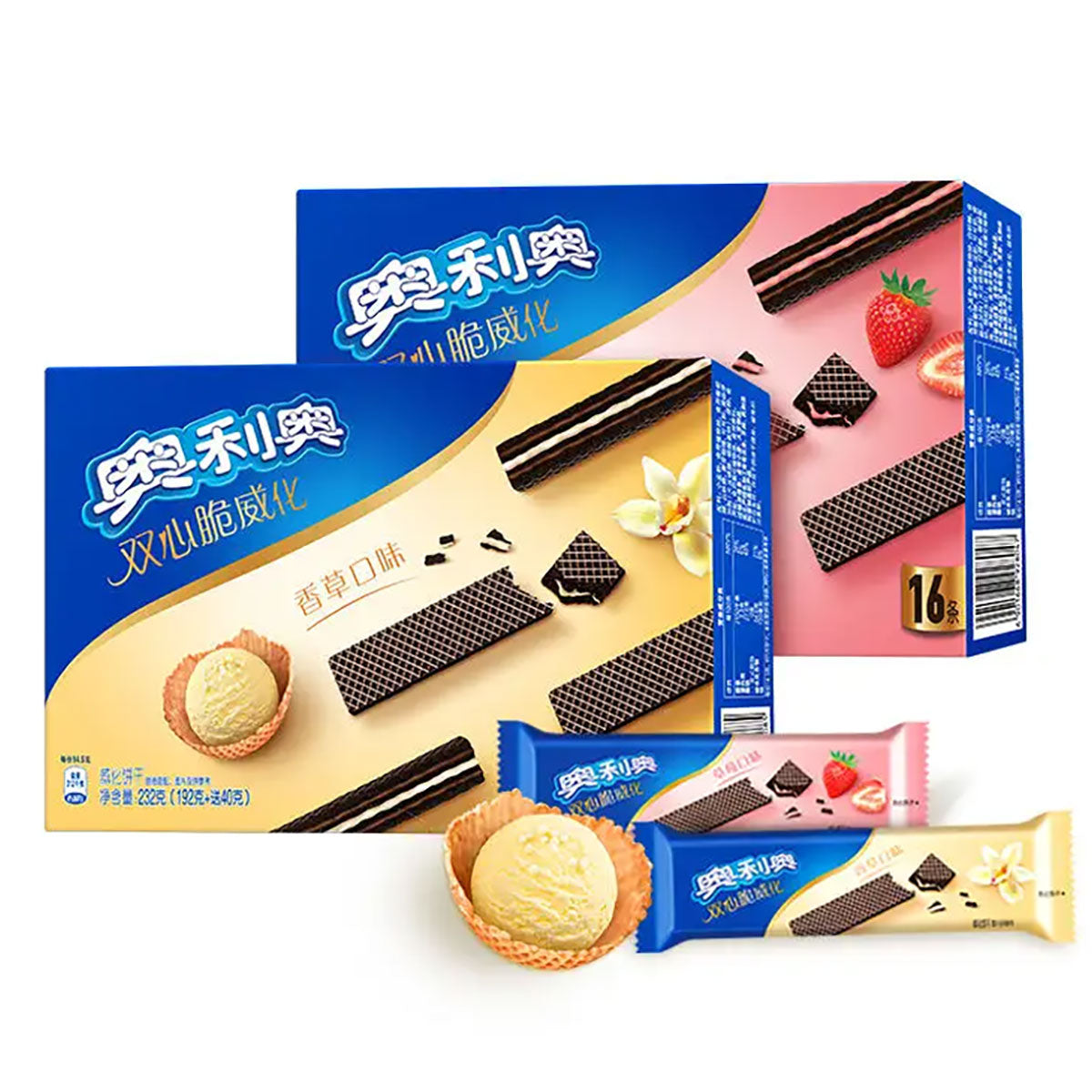 Oreo Strawberry Flavor Wafers - 192g