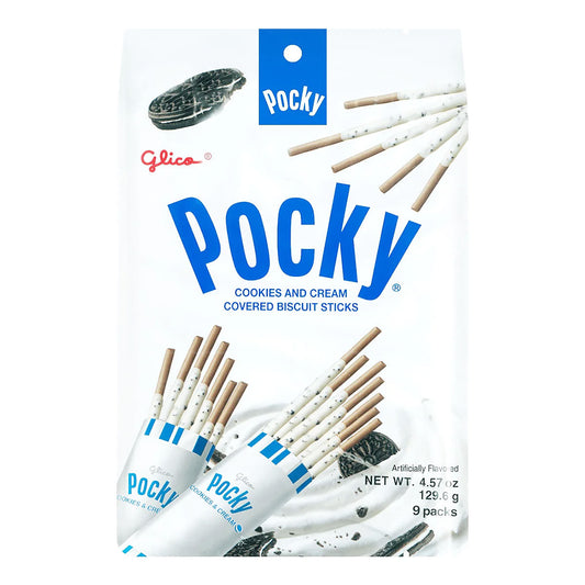 Pocky Cookies and Cream Biscuit Sticks Family Pack - 4.57oz