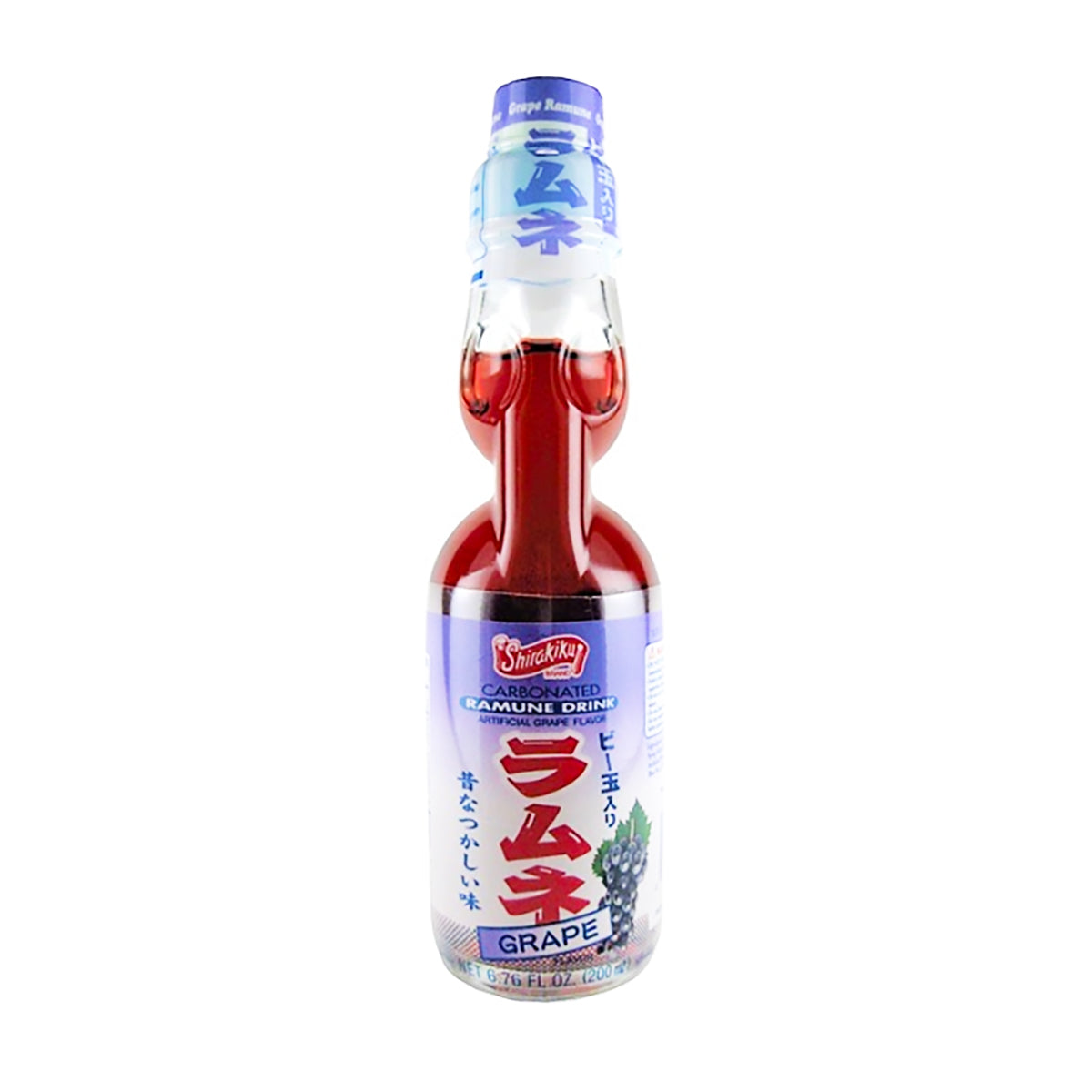 Shirakiku Ramune Grape - 6.76fl oz