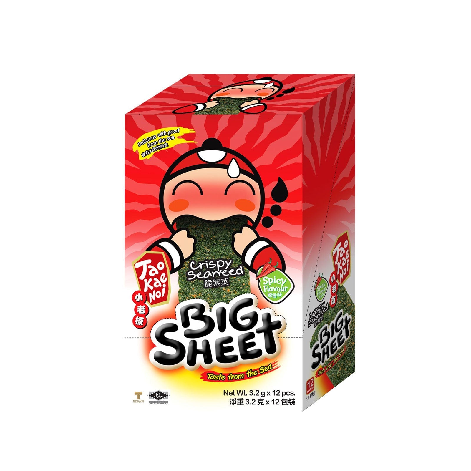 Tao Kae Noi Big Sheet Spicy - 12Pcs