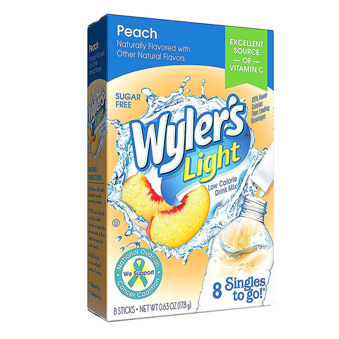 Wylers Iced Tea Lite Peach - 8ct