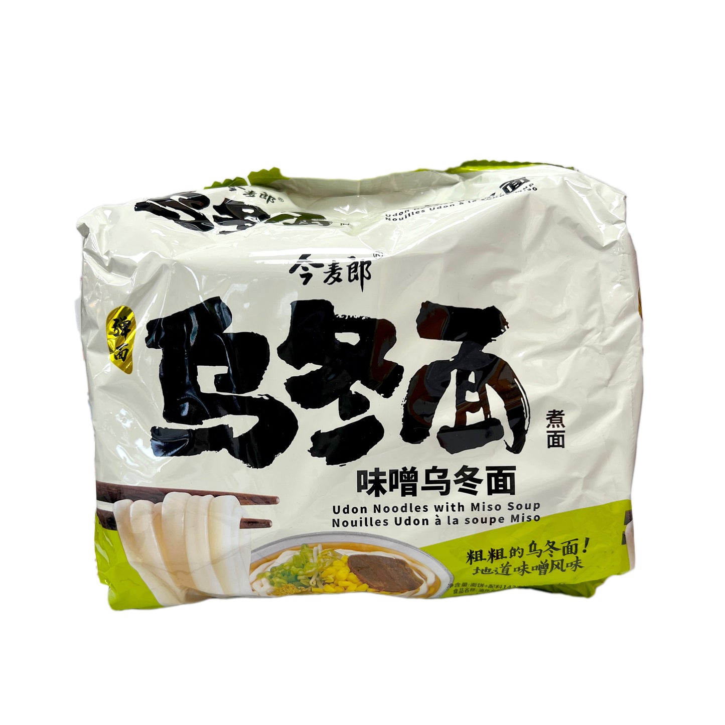 JINMAILANG Udon Noodles with Miso Soup 4.55oz (129g) - 味噌乌冬面